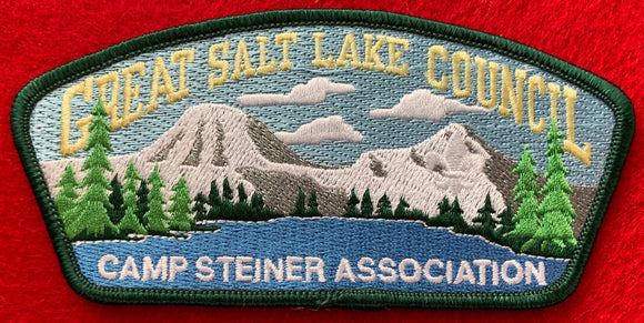 Great Salt Lake Council Camp Steiner Association Commerative CSP SA-140. Green Border. Mint Condition.