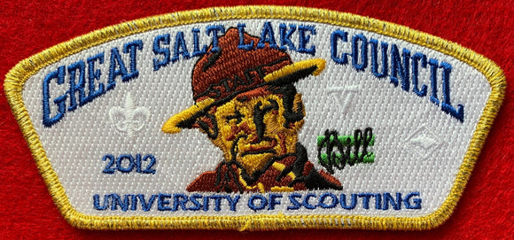 Great Salt Lake Council 2012 University of Scouting Commerative CSP SA-230. Embroidered 