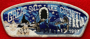 Great Salt Lake Council | 1847-1997 CSP SA-48. Silver Mylar Border. Mint Condition.