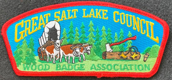 Great Salt Lake Council Wood Badge Association CSP SA-76. Red Border. Mint Condition.