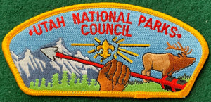 Utah National Parks Council CSP SA-15. Yellow Border. Mint Condition.