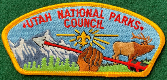 Utah National Parks Council CSP SA-15. Yellow Border. Mint Condition.