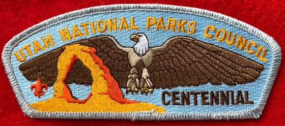 Utah National Parks Council Centennial Commerative Edition CSP SA-19. Silver Mylar Border. Mint Condition.