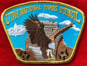 Utah National Parks Council Wood Badge Eagle Patrol Commerative Edition CSP SA-26:3. Gold Border. Mint Condition.