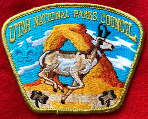 Utah National Parks Council Wood Badge Antelope Patrol Commerative Edition CSP SA-26:8. Gold Border. Mint Condition.