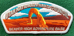 Utah National Parks Council Beaver High Adventure Base Commerative Edition CSP SA-62. White Border. Mint Condition.