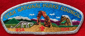 Utah National Parks Council CSP SA-7. Silver Mylar Border. Mint Condition.