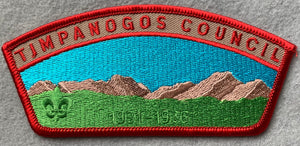 Utah National Parks Council 'Timpanogos Council' (1931-1936) Tribute Edition CSP TA-39. Red Border. Mint Condition.