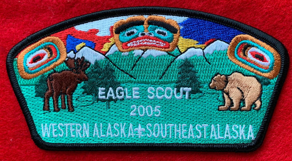 Western Alaska Council 2005 Eagle Scout Commerative Edition CSP SA-21. Black Border. Mint Condition.