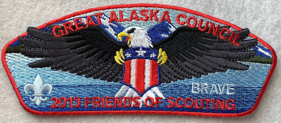 Great Alaska Council 2013 Friends of Scouting (FOS) Edition CSP SA-27. 