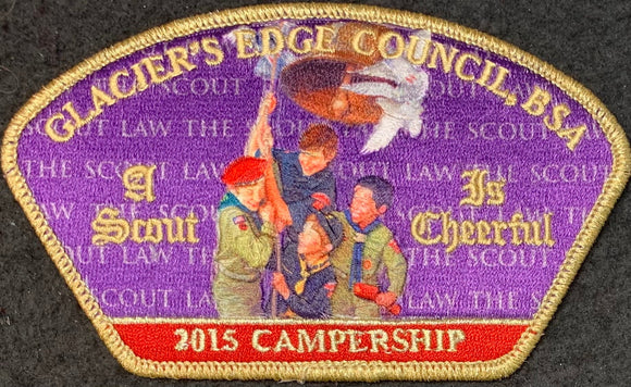 Glacier's Edge Council 2015 Campership Commerative CSP PA-56. 