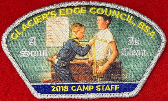 Glacier's Edge Council 2018 Camp Staff Commerative CSP PA-93. 