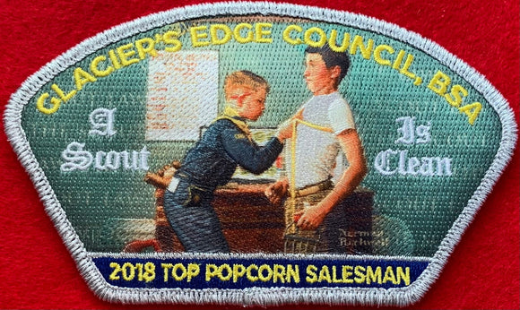 Glacier's Edge Council 2018 Top Popcorn Salesman Commerative CSP PA-95. 