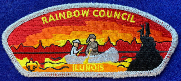 Rainbow Council CSP SA-8. Silver Mylar Border. Mint Condition.