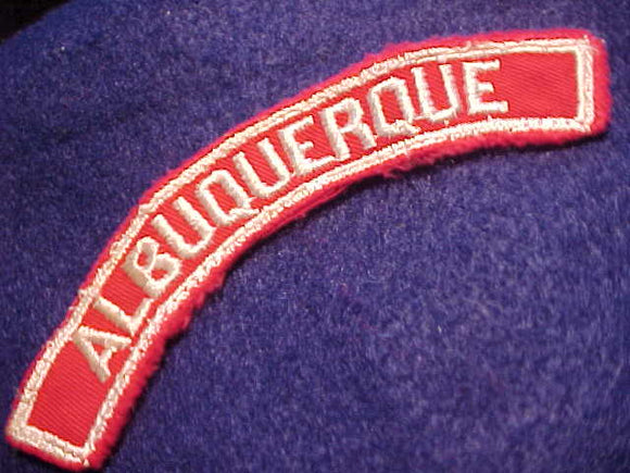 ALBUQUIRQUE RED/WHITE CITY STRIP, USED
