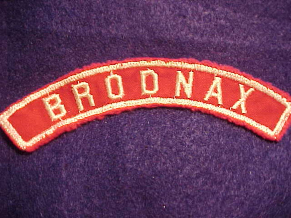 BRODNAX RED/WHITE CITY STRIP, USED