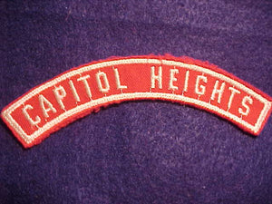CAPITOL HEIGHTS RED/WHITE CITY STRIP, MINT