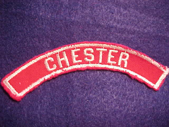 CHESTER RED/WHITE CITY STRIP, USED
