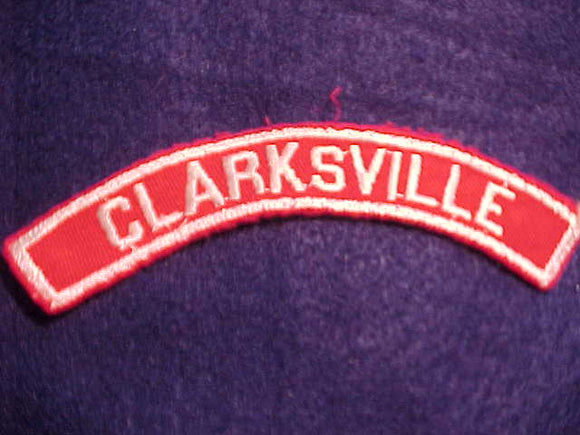 CLARKSVILLE RED/WHITE CITY STRIP, USED