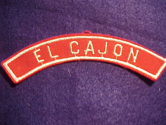 EL CAJON RED/WHITE CITY STRIP, MINT