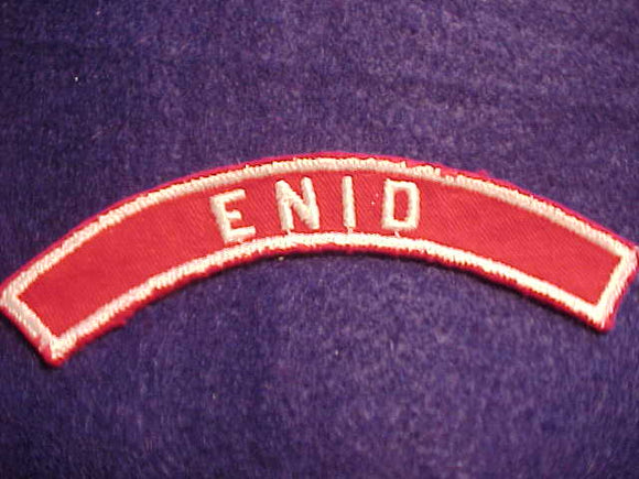 ENID RED/WHITE CITY STRIP, USED