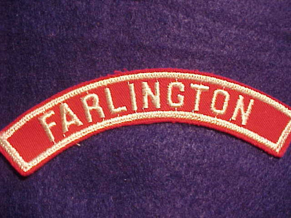 FARLINGTON RED/WHITE CITY STRIP, MINT