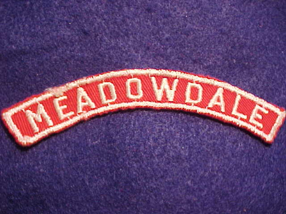 MEADOWDALE RED/WHITE CITY STRIP, USED