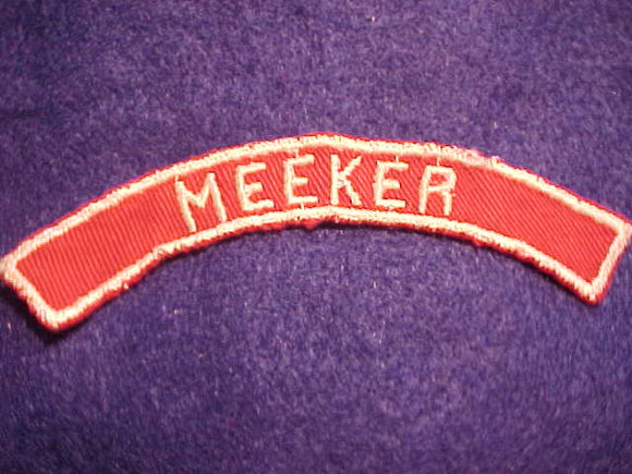 MEEKER RED/WHITE CITY STRIP, USED