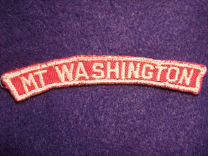 MT. WASHINGTON RED/WHITE CITY STRIP, USED