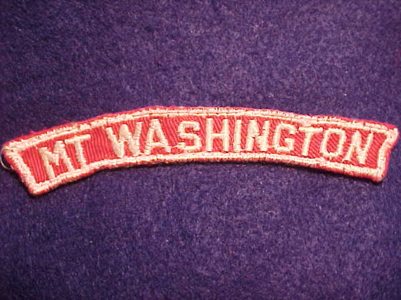 MT. WASHINGTON RED/WHITE CITY STRIP, USED
