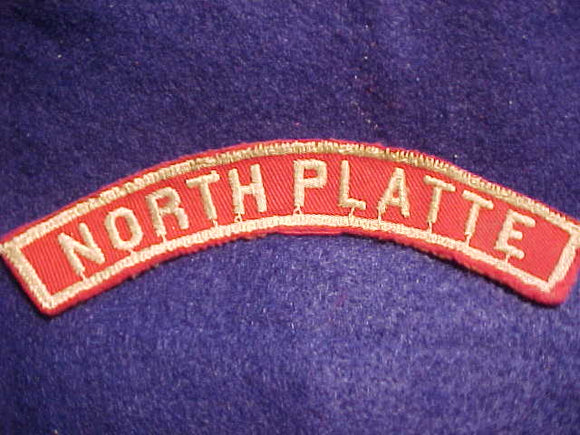 NORTH PLATTE RED/WHITE CITY STRIP, USED