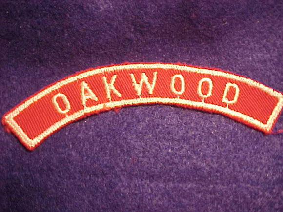 OAKWOOD RED/WHITE CITY STRIP, USED