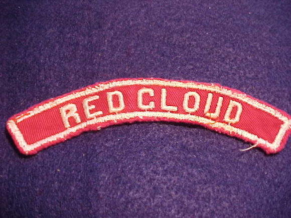 RRED CLOUD RED/WHITE CITY STRIP, USED