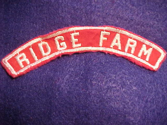 RIDGE FARM RED/WHITE CITY STRIP, USED