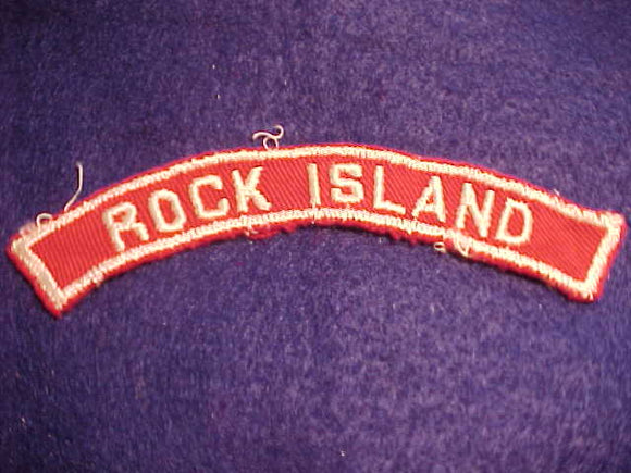 ROCK ISLAND RED/WHITE CITY STRIP, USED