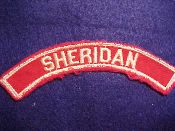 SHERIDAN RED/WHITE CITY STRIP, USED