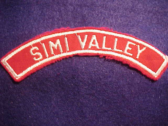 SIMI VALLEY RED/WHITE CITY STRIP, MINT