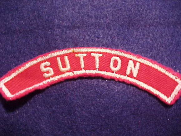 SUTTON RED/WHITE CITY STRIP, USED