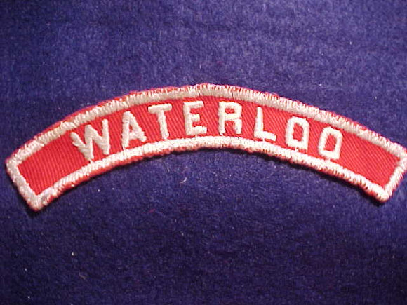 WATERLOO RED/WHITE CITY STRIP, USED