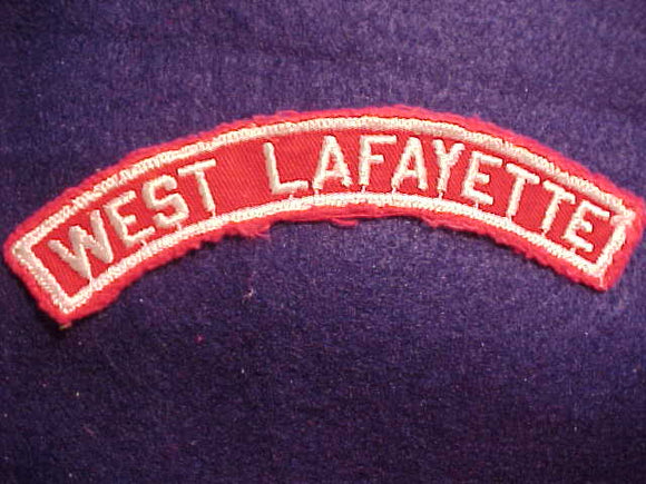 WEST LAFAYETTE RED/WHITE CITY STRIP, USED