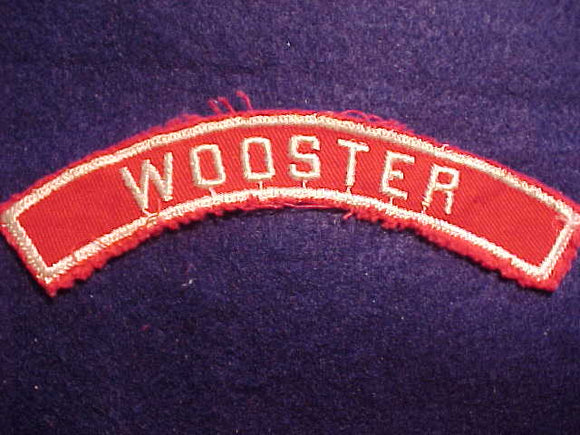 WOOSTER RED/WHITE CITY STRIP, USED