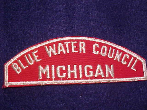 BLUE WATER COUNCIL/MICHIGAN RED/WHITE STRIP, MINT