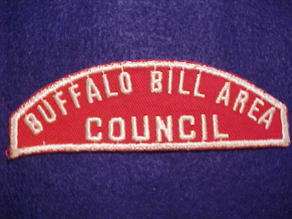 BUFFALO BILL AREA/COUNCIL RED/WHITE STRIP,USED