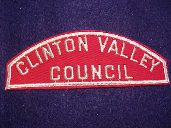 CLINTON VALLEY/COUNCIL RED/WHITE STRIP, MINT
