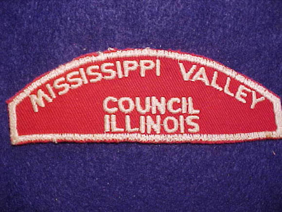 MISSISSIPPI VALLEY/COUNCIL/ILLINOIS RED/WHITE STRIP, USED