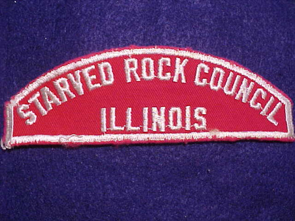 STARVED ROCK COUNCIL/ILLINOIS RED/WHITE STRIP, USED