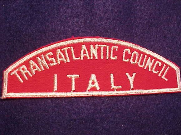 TRANSATLANTIC COUNCIL/ITALY RED/WHITE STRIP, MINT