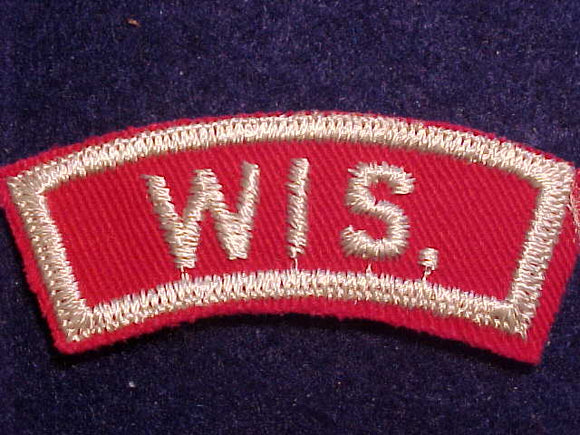 WIS. RED/WHITE STATE STRIP, MINT