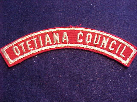 OTETIANA COUNCIL RED/WHITE HALF STRIP