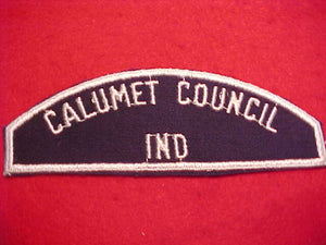 CALUMET/IND, BLUE/WHITE STRIP